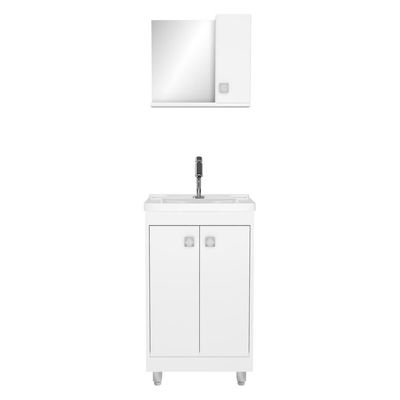 Gabinete Banheiro Cuba Espelheira Multimóveis Cr10100Branco