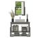 Gabinete Banheiro 60cm 2 Portas Com Cuba E Espelheira Multimóveis Cr10106 Cimento Cimento