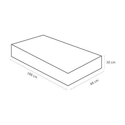 Colchão Orthotel Superluxo Solteiro 88x188x30 Superlastic
