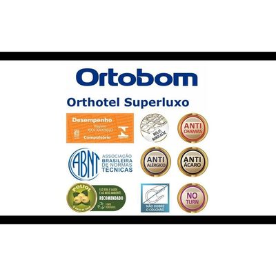 Colchão Orthotel Superluxo Solteiro 88x188x30 Superlastic