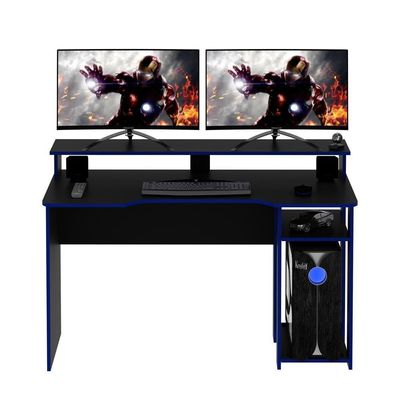 Mesa Gamer Multimóveis Cr25050 Preta/Azul