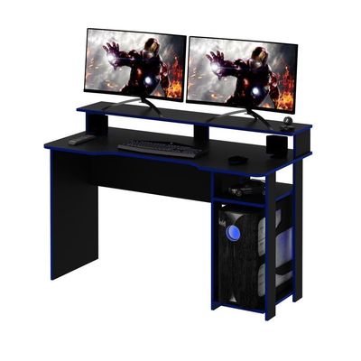 Mesa Gamer Multimóveis Cr25050 Preta/Azul