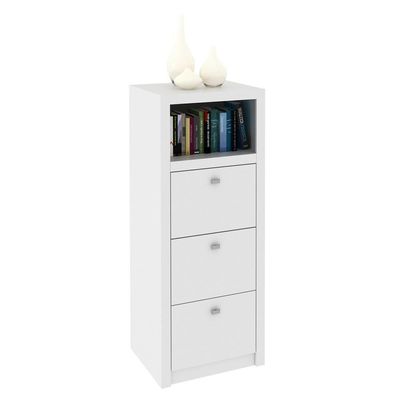 Gaveteiro Para Pasta Suspensa Com 3 Gavetas Cr25026 Branco