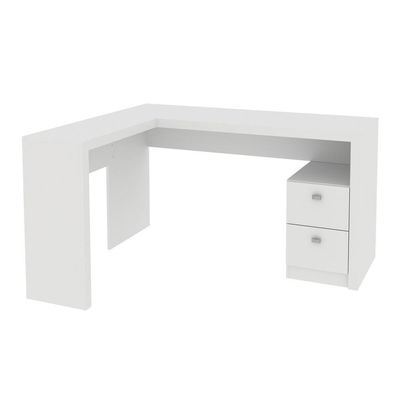 Escrivaninha/Mesa Com 2 Gavetas Cr25032 Branca