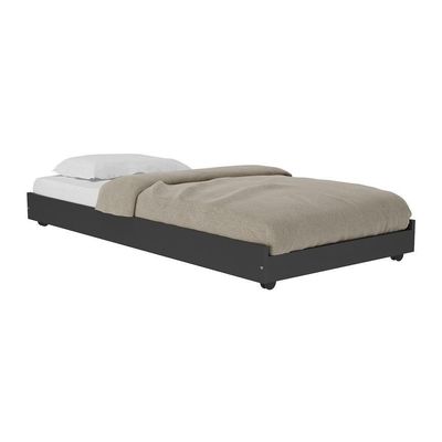Cama Auxiliar Solteiro Com Colchão Incluso Multimóveis Cr35104 Preto