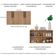 Aparador Buffet 4 Portas Viena V3604 Rustic/Preto Rustic/Preto