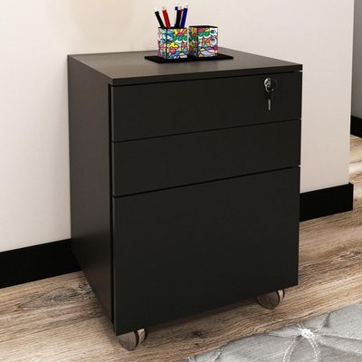 Gaveteiro Arquivo Com Chave Multimóveis Vcr25045 Preto