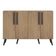 Aparador Buffet 4 Portas Retrô Viena V3606 Rustic/Preto Rustic/Preto