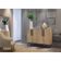 Aparador Buffet 4 Portas Retrô Viena V3606 Rustic/Preto Rustic/Preto