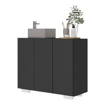 Gabinete Banheiro 3 Portas 90cm Multimóveis V5031