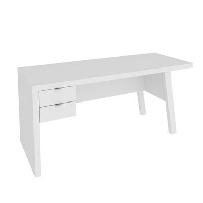 Escrivaninha Com 2 Gavetas Multimóveis Vcr25029 Branco
