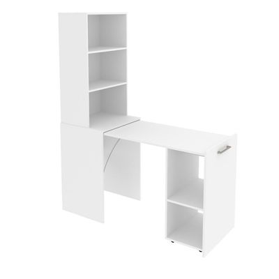 Escrivaninha Com Prateleiras Multimóveis Vcr25066 Branco