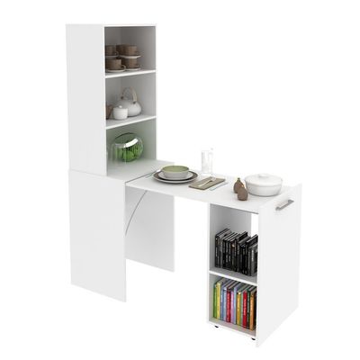 Escrivaninha Com Prateleiras Multimóveis Vcr25066 Branco
