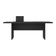 Mesa De Escritório 200cm Para Reunião Com Tampo 30mm Multimóveis CR25281 Preto