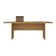 Mesa De Escritório 200cm Para Reunião Com Tampo 30mm Multimóveis CR25281 Amêndoa