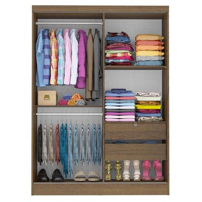Quarto Completo Guarda Roupa 2 Criados Mudos Madesa Rustic