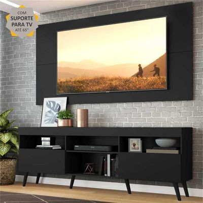 Rack Retrô Painel E Suporte Para Tv Até 65´´ Flórida Fg3134