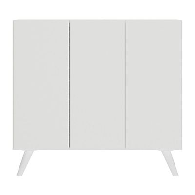 Gabinete Banheiro 3 Portas Retrô 90cm Mp5030 Branco