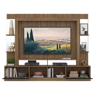 Estante Tv 65" Prateleiras C/ Espelho Oslo Multimóveis V3393