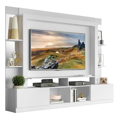 Estante Com Suporte Tv 65" C/ Espelho Oslo Multimóveis V3385