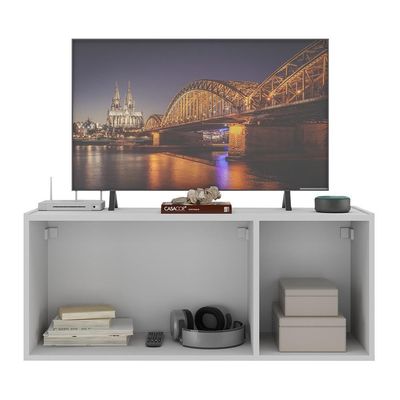 Rack Para Tv Até 32 Polegadas  Suspenso Mp1066 Branco Branco