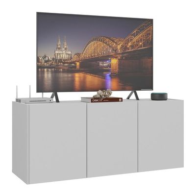 Rack Para Tv Até 32 Polegadas  Suspenso Mp1066 Branco Branco