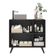 Gabinete Banheiro 3 Portas Retrô 90Cm Mp5030 Preto