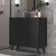 Gabinete Banheiro 3 Portas Retrô 90Cm Mp5030 Preto