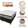 Cama Box Baú King Gazin Colchão Molas Ensacadas Com Pillow Top Tower 193x203x75cm Branco-marrom