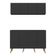 Kit Bar Armário Aéreo Aparador 4 Portas Mp1086 Preto/natural