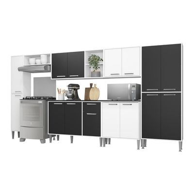 Cozinha Completa Armário e Balcão Xangai Blues Multimóveis