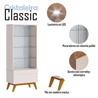 Cristaleira Classic Off White - Imcal