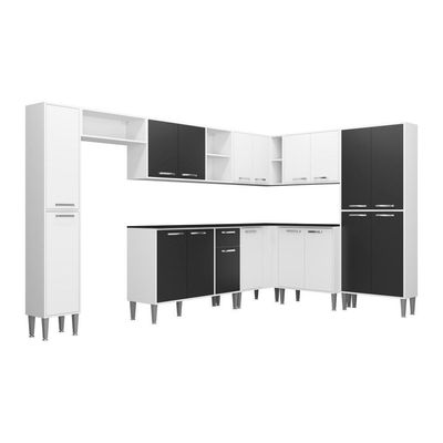 Cozinha Completa Armário e Balcão Xangai Rock Multimóveis