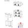 Kit Armário De Cozinha Aéreo E Balcão 3 Portas Retrô Multimóveis Mp2168 Branco Branco
