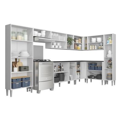 Cozinha Completa Armário E Balcão Xangai Rock Multimóveis