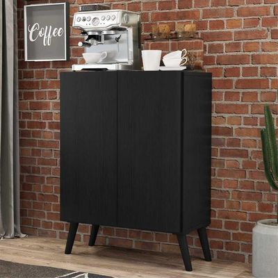 Aparador Buffet 2 Portas Multimóveis V3609 Preto