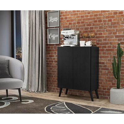 Aparador Buffet 2 Portas Multimóveis V3609 Preto