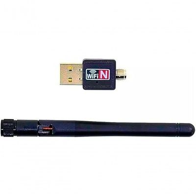 Adaptador Usb Wireless Wi-fi Band 1.800mbps Rede 2462mhz-2.0 Ethernet Com Antena Para Computador