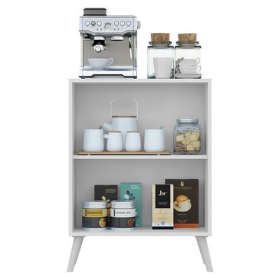 Aparador Buffet 2 Portas Retrô Vegas V3613 Branco Branco