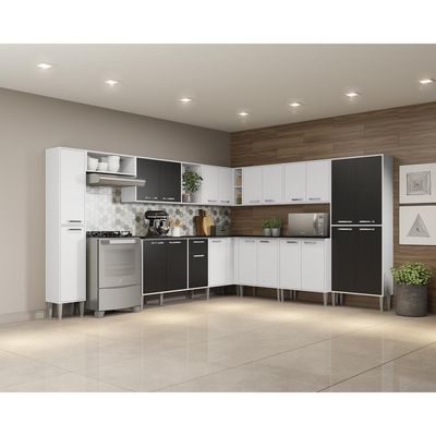 Armário De Cozinha Completa 11 Peças Xangai Pop Multimóveis