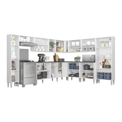 Armário De Cozinha Completa 11 Peças Xangai Pop Multimóveis