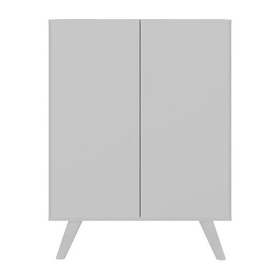 Armário Cômoda Infantil 2 Portas Retrô Multimóveis Mp4231 Branco Branco