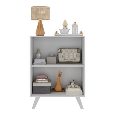 Armário Cômoda Infantil 2 Portas Retrô Multimóveis Mp4231 Branco Branco