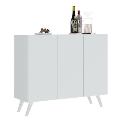 Aparador Buffet 3 Portas Multimóveis V1009 Branco