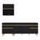 Armário De Cozinha Compacta 220cm Veneza Multimóveis V2075 Preto/dourado Preto/dourado