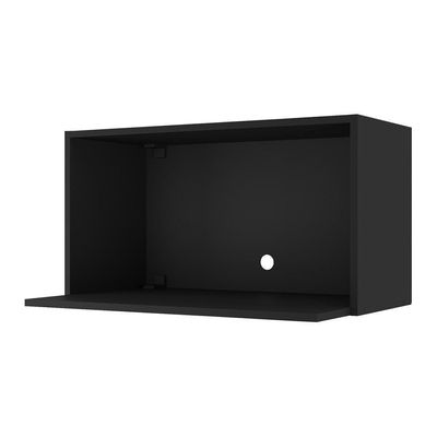 Armário De Cozinha Nicho Para Microondas 70 Cm Veneza Multimóveis V3737 Preto Preto