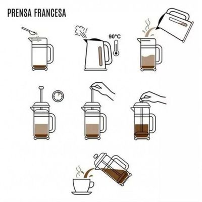 Cafeteira Prensa Francesa Café Leite Chá 350ml Inox - Mimo