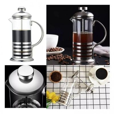 Cafeteira Prensa Francesa Café Leite Chá 350ml Inox - Mimo