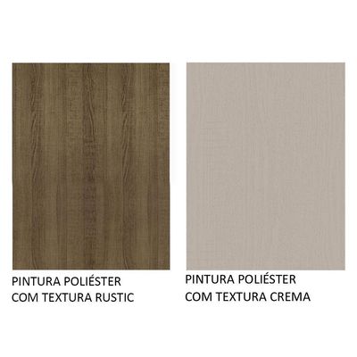 Armário Cozinha Compacta Quiosque 235cm Rustic/crema