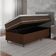 Cama Box Baú Solteiro Colchão Molas Ensacadas Pillow Top Martino 88X188X66Cm Marrom/Branco